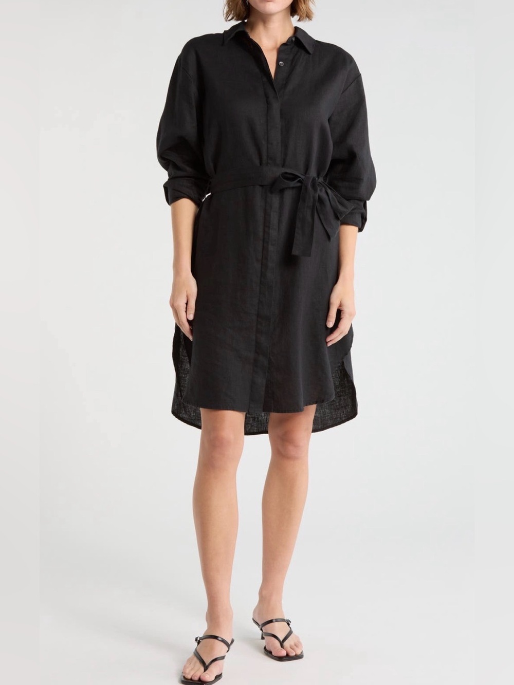 James Perse linen shirt dress